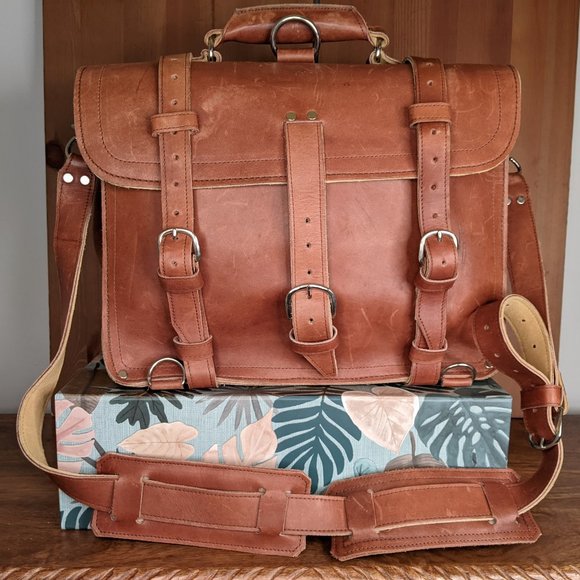 USA SMALL BUSINESS Other - *HP*FULL GRAIN Leather HANDMADE INDIANA JONES Bag